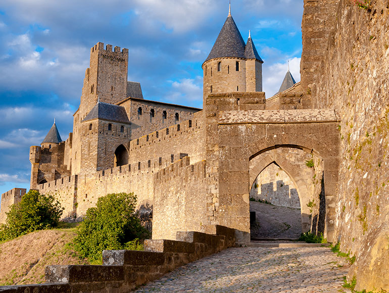 The fortified medieval town of Carcassonne